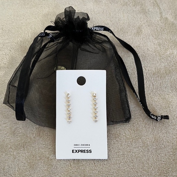 Express Jewelry - Express cubic zirconia gold dangle earrings